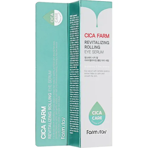 Восстанавливающая сыворотка для кожи вокруг глаз FarmStay Cica Farm Revitalizing Rolling Eye Serum, 25 мл. - вид 2