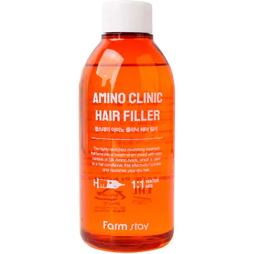 Відновлюючий філер для волосся FarmStay Derma Cube Amino Clinic Hair Filler з амінокислотами, 200 мл.