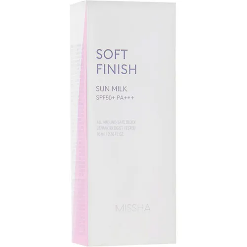 Солнцезащитное молочко для лица Missha All Around Safe Block Soft Finish Sun Milk SPF50+ PA+++, 70 мл. - вид 2