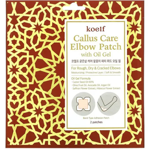 Патчі для ліктів Koelf Callus Care Elbow Patch with Oil Gel з гель-олією, 10 г.