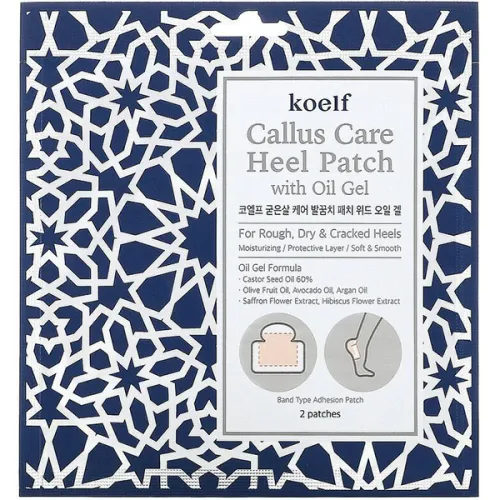 Патчі для п’ят Koelf Callus Care Heel Patch with Oil Gel з гель-олією, 10 г.