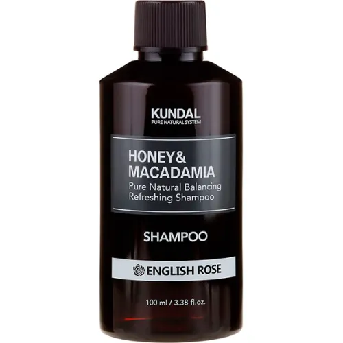 Шампунь для волосся «англійська троянда» Kundal Honey & Macadamia Shampoo English Rose, 100 мл.