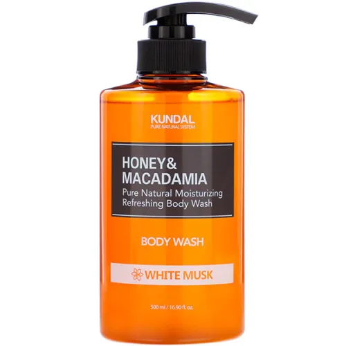 Гель для душа «белый мускус» Kundal Honey & Macadamia Body Wash White Musk, 500 мл.