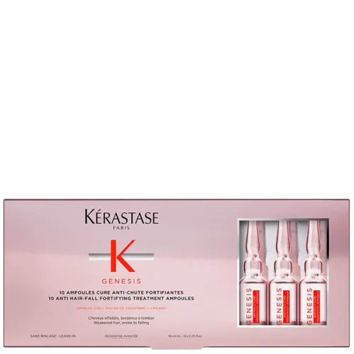 Ампулы-интенсивный курс для ослабленных волос Kerastase Genesis Anti Hair-Fall Fortifying Treatment Ampoules, 10 шт. х 6 мл.