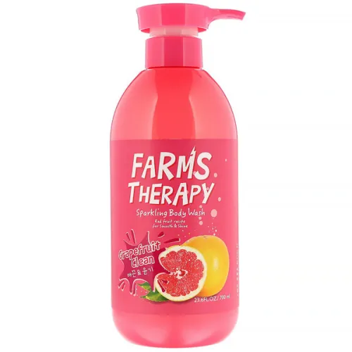 Гель для душа экстрактом грейпфрута Farms Therapy Sparkling Body Wash Grapefruit Clean, 700 мл.