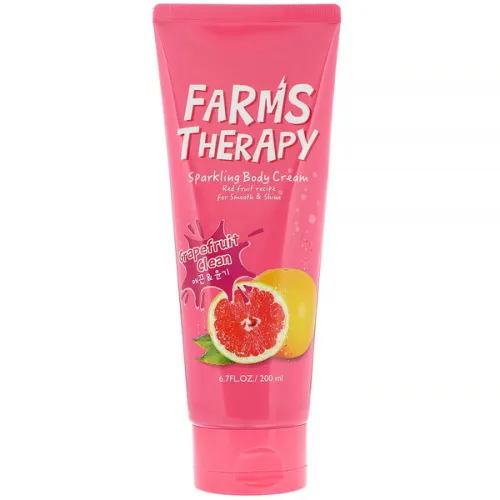 Крем для тіла Farms Therapy Sparkling Body Cream Grapefruit Clean з екстрактом грейпфрута, 200 мл.