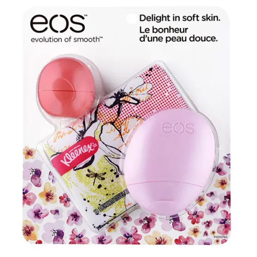Подарунковий набір «грейпфрут» EOS Kleenex Trio Pack Pink Grapefruit