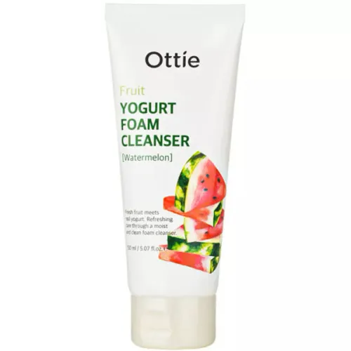 Пенка для умывания «арбузовый йогурт» Ottie Fruits Yogurt Foam Cleanser Watermelon, 150 мл.