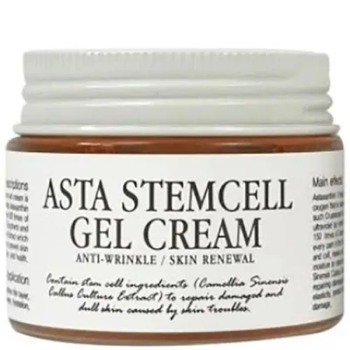 Антивіковий гель-крем для обличчя Graymelin Asta Stemcell Anti-Wrinkle Gel Cream зі стовбуровими клітинами, 50 мл.