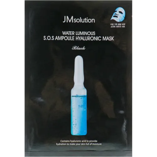 Тканевая маска для лица JMsolution Water Luminous S.O.S. Ampoule Hyaluronic Mask с гиалуроновой кислотой, 30 мл.