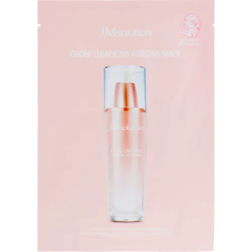 Тканевая маска для лица JMsolution Glow Luminous Aurora Mask с экстрактом жемчуга и розы, 30 мл.