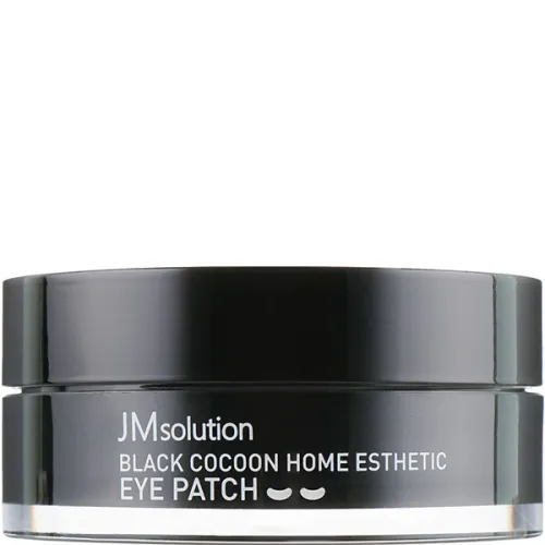 Гідрогелеві ультразволожувальні патчі для очей JMsolution Black Cocoon Home Esthetic Eye Patch з протеїнами шовку