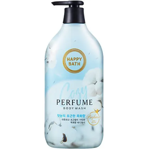 Гель для душа Happy Bath Cozy Cotton Flower Perfume Body Wash с ароматом цветов хлопка, 900 мл.
