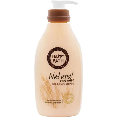 Гель для душа Happy Bath Natural Real Mild Body Wash с экстрактом пшеницы, 900 мл.