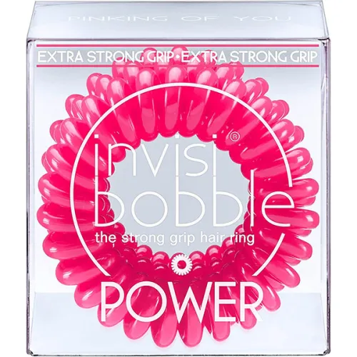 Резинка-браслет для волос сильной фиксации «розовая» Invisibobble Power Pinking of You
