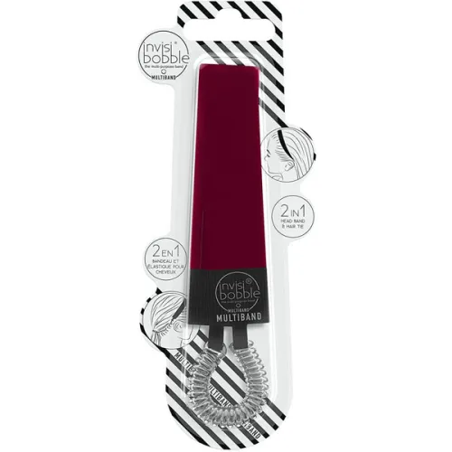 Многофункциональная повязка для волос «бордовая» Invisibobble Multiband Red-y To Rumble