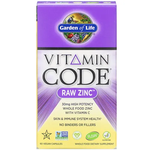 Сирий цинк Garden of Life Vitamin Code Raw Zinc з вітаміном C