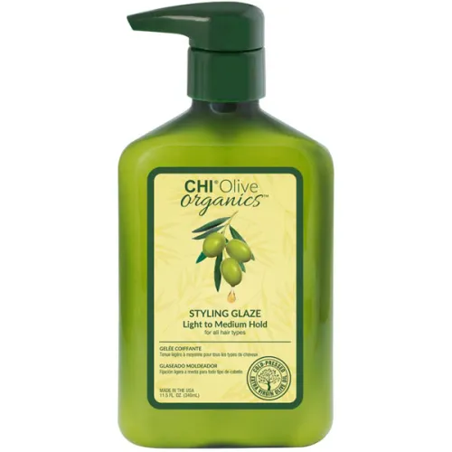 Глазурь для укладки волос CHI Olive Organics Styling Glaze на основе оливкового масла, 340 мл.