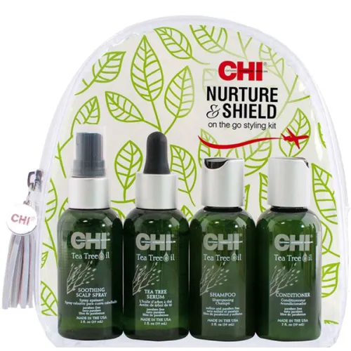 Дорожний набір для волосся CHI Tea Tree Oil Nurture & Shield Kit з олією чайного дерева
