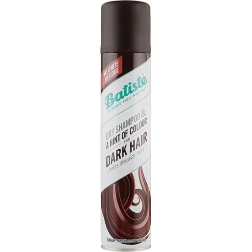 Сухой шампунь для темных волос Batiste Dry Shampoo A Hint of Color Plus Divine Dark, 200 мл.