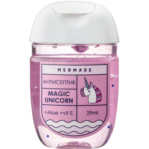 Антибактеріальний гель для рук «єдиноріг» Mermade Magic Unicorn Gel Sanitizer, 29 мл.