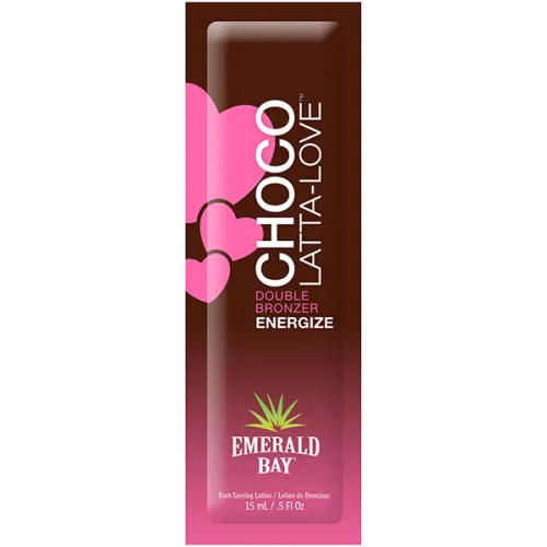 Темный двойной бронзатор для загара Emerald Bay Choco-Latta-Love, 15 мл.