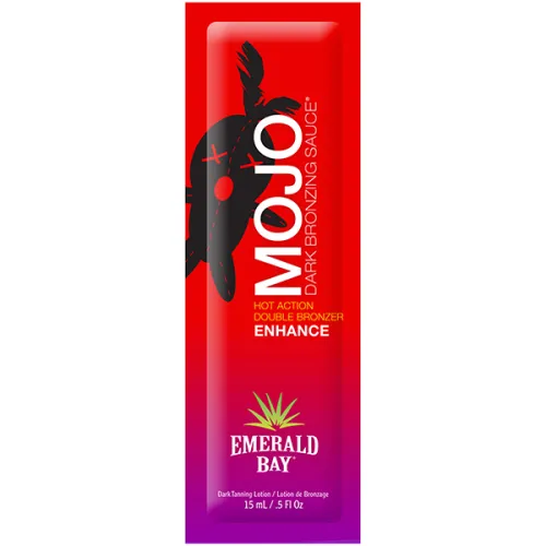 Подвійний бронзант та тінгл для засмаги Emerald Bay Mojo Dark Bronzing Sauce, 15 мл.