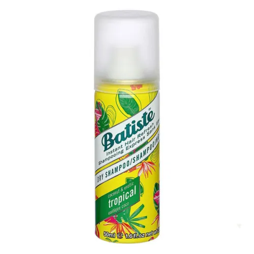 Сухой шампунь Batiste Dry Shampoo Coconut & Exotic Tropical с кокосовым ароматом, 50 мл.