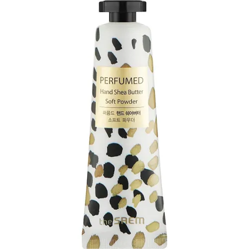 Парфюмированный крем-эссенция для рук The Saem Perfumed Hand Shea Butter Soft Powder с экстрактом пудры, 30 мл.