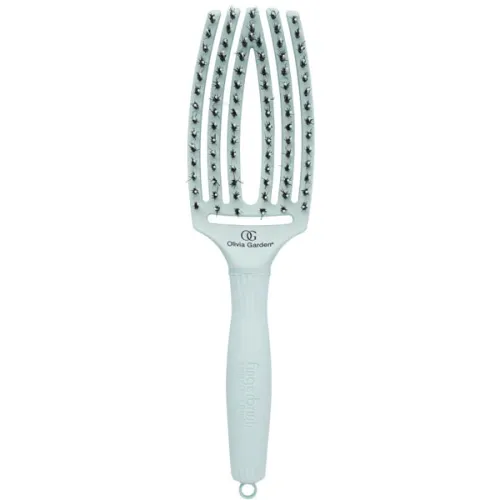 Комбінована щітка для волосся Olivia Garden Finger Brush Combo Medium Pastel Green