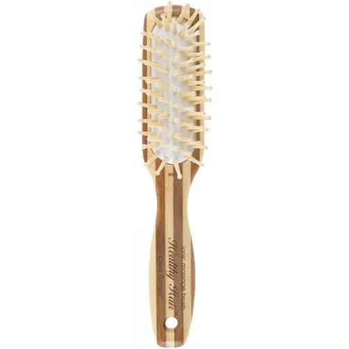 Щітка для волосся масажна бамбукова Olivia Garden Healthy Hair Small Rect Ionic Massage Brush