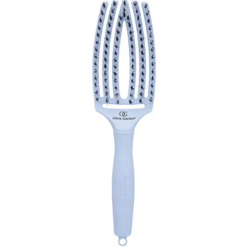 Комбінована масажна щітка для волосся Olivia Garden Finger Brush Combo Medium Pastel Blue