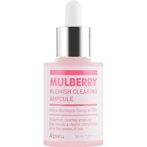 Успокаивающая сыворотка для лица A’pieu Mulberry Blemish Clearing Ampoule с экстрактом шелковицы, 30 мл.