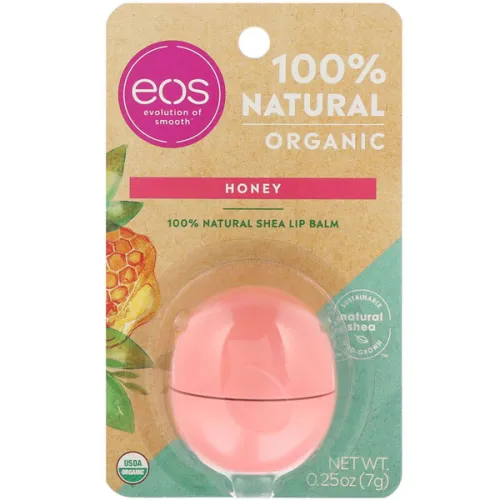Органический бальзам для губ «мед» EOS 100% Natural Shea Lip Balm Honey, 7 г.