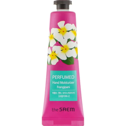 Парфюмированный крем-эссенция для рук The Saem Perfumed Hand Moisturizer Frangipani с экстрактом красного жасмина, 30 мл.
