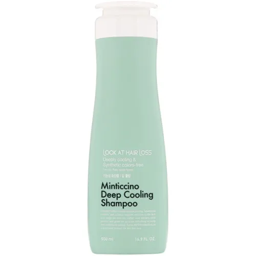 Охолоджуючий шампунь проти випадання волосся Daeng Gi Meo Ri Look At Hair Loss Minticcino Deep Cooling Shampoo, 500 мл.