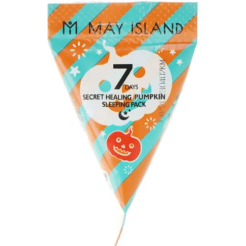 Нічна маска для обличчя May Island 7 Days Secret Healing Pumpkin Sleeping Pack з екстрактом гарбуза, 5 г.