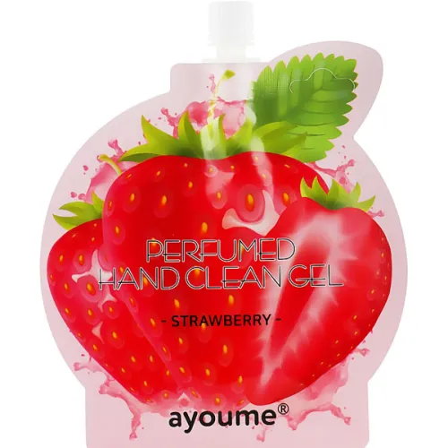 Крем-антисептик для рук «полуниця» Ayoume Perfumed Hand Clean Gel Strawberry, 20 мл.