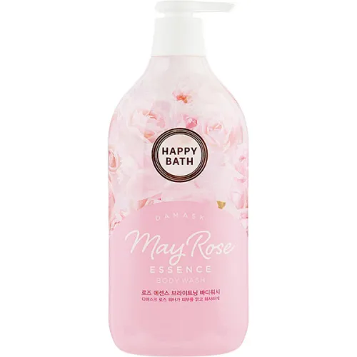 Гель-эссенция для душа Happy Bath Damask May Rose Essence Body Wash с комплексом масел, 900 г.