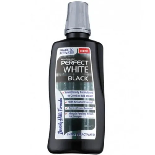 Ополаскиватель для полости рта Beverly Hills Formula Perfect White Black Charcoal 2 in 1 Whitening Kit с отбеливающим