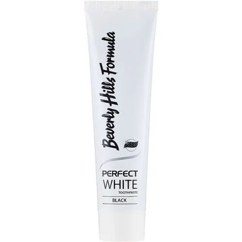 Отбеливающая зубная паста Beverly Hills Formula Perfect White Black с активированным углем, 100 мл.