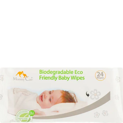 Дитячі вологі органічні серветки Mommy Care Organic Biodegradable Eco Friendly Baby Wipes