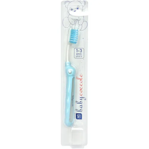 Зубная щетка для детей от 1 до 3-х лет «голубая» Babycoccole Baby 1-3 Years Toothbrush