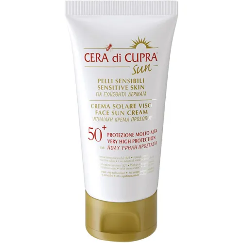 Солнцезащитный крем для лица Cera di Cupra Face Sun Cream SPF50+, 75 мл.