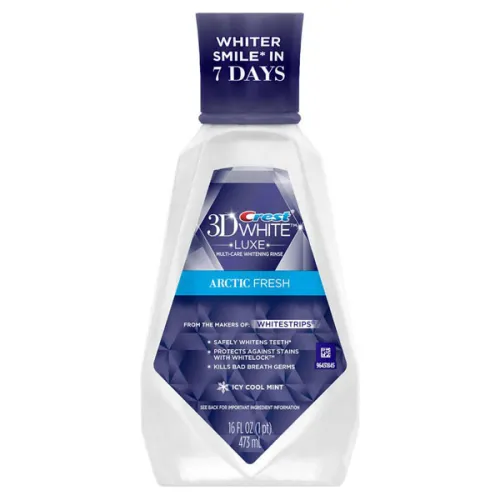 Сильно освежающий ополаскиватель для полости рта Crest 3D White Luxe Arctic Fresh Multi-Care Whitening Mouthwash Icy Cool
