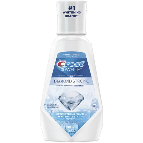 Ополаскиватель для полости рта укрепляющий эмаль зубов Crest 3D White Luxe Diamond Strong Anticavity Fluoride Whitening