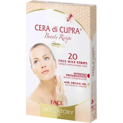 Полоски для депиляции лица для чувствительной кожи Cera di Cupra Beauty Recipe Face Wax Strips