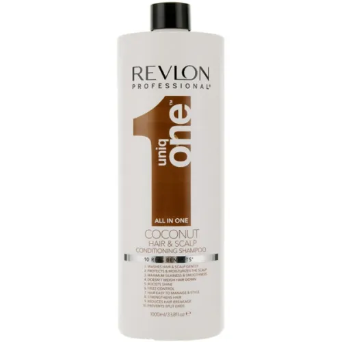 Шампунь-кондиціонер для волосся «кокос» Uniq One All In One Coconut Hair & Scalp Conditioning Shampoo, 1000 мл.