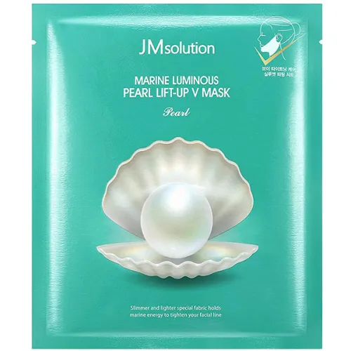Ліфтинг-маска для підборіддя JMsolution Marine Luminous Pearl Lift-up V Mask з екстрактом перлів, 25 г.