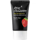 Mаска-пленка для носа FarmStay Real Strawberry Peel-Off Nose Pack с экстрактом клубники, 60 г.